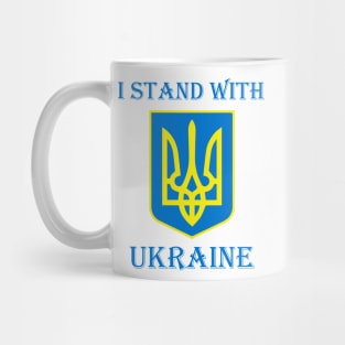 I Stand with UKRAINE Tryzub symbol design Mug